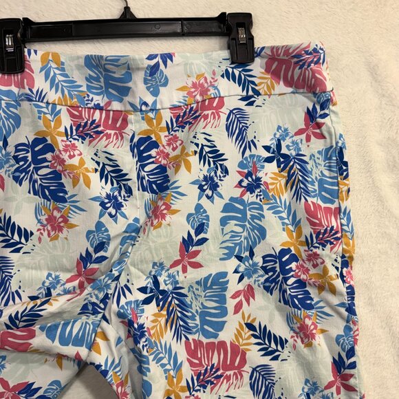 Counterparts 18 Floral Bermuda Shorts Tropical Summer Beach Preppy Casual - Picture 3 of 9
